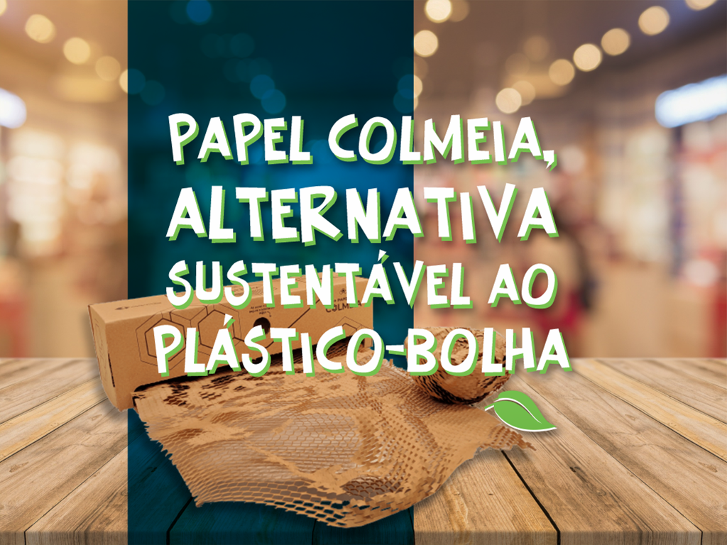 Papel colmeia alternativa sustentável ao plastico bolha